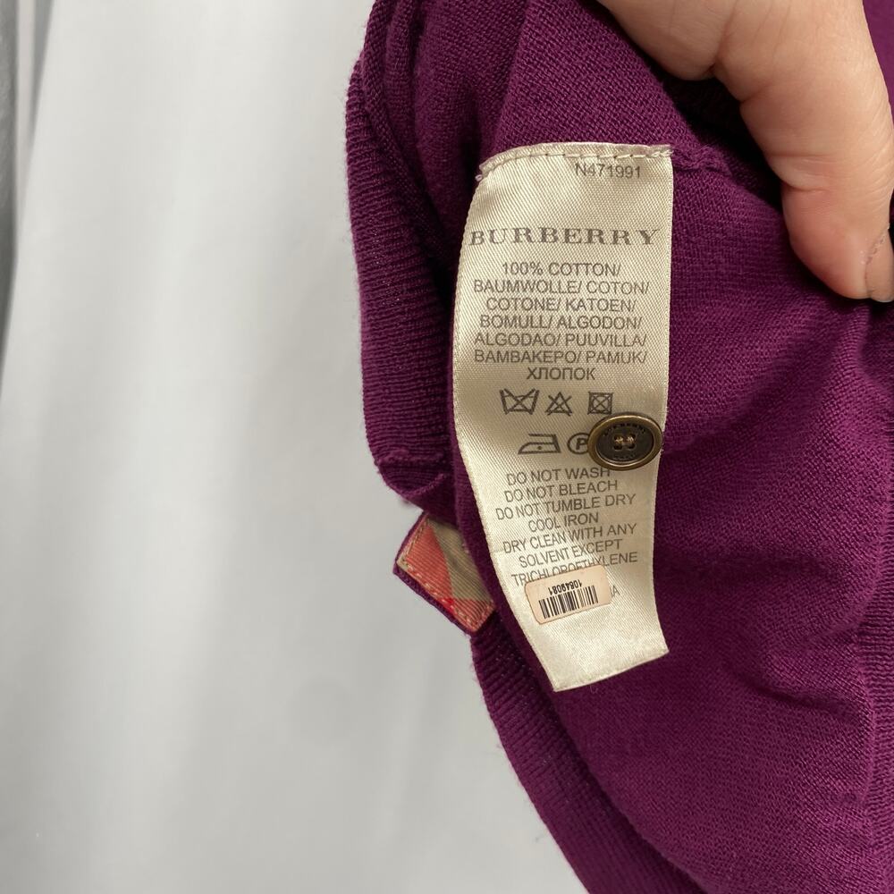 Burberry Brit M Magenta 3/4 sleeve cardigan sweater - Picture 6 of 6